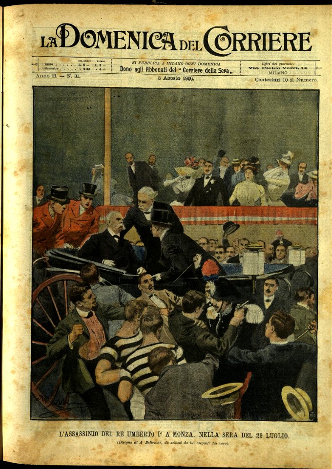 La Domenica Del Corriere - 5 Agosto 1900 - n. 31 - Copertina