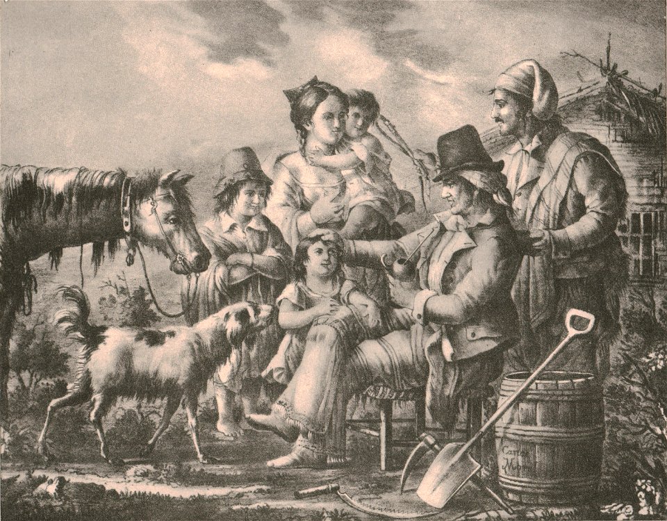 La familia del gaucho - Buenos Aires, según Morel