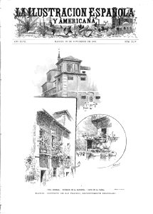 La Ilustración Española y Americana, Nov 11th 1903, cover by Mariano Pedrero