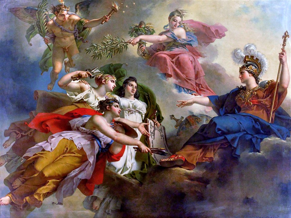 La France protégeant les beaux-arts sous les auspices de paix - Charles MeynierFXD