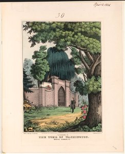 La Fayette at the tomb of Washington - Mount Vernon Va. LCCN2002707732