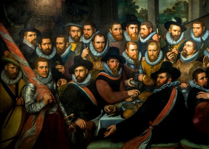La Garde civique de Saint-Adrien Cornelis Engelsz 1612 - détail -1