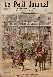 La Mi-Carême devant le Petit Journal en 1892