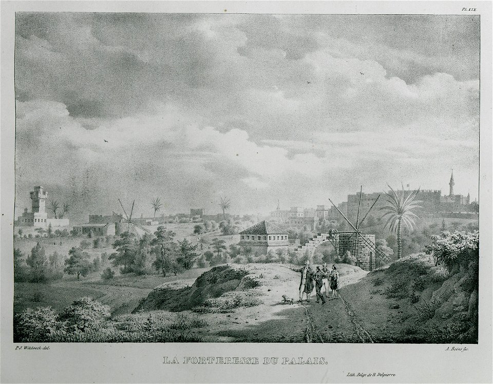 La forteresse du Palais - Rottiers Bernard Eugène Antoine - 1828