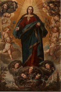 La Inmaculada Concepción, de Antonio del Castillo (Museo del Prado). Free illustration for personal and commercial use.