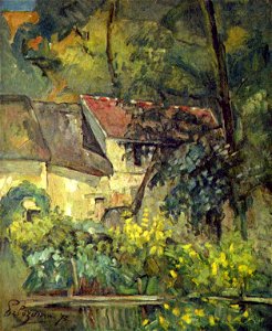 La Maison du père Lacroix, Auvers-sur-Oise, par Paul Cézanne, Yorck