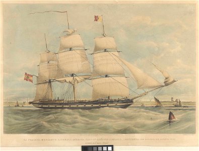 La Fragata, Mericante Espanola Querida Capn. Dn. Augustin Jimenez, Construida en Bilbao en Agosta 1841 - RMG PY0571