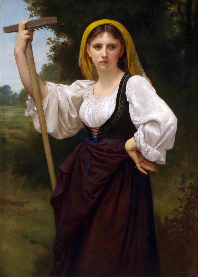 La faneuse, by William-Adolphe Bouguereau