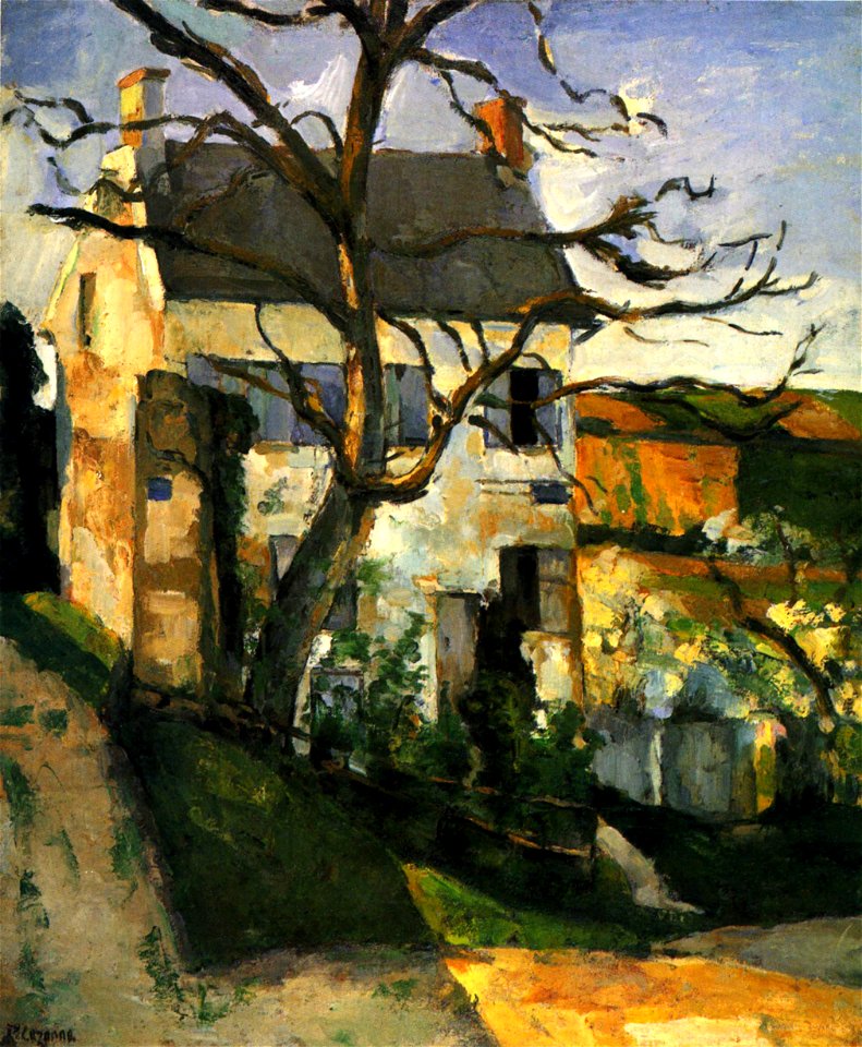 La Maison Rondest, quartier de l'Hermitage, Pontoise, par Paul Cézanne, Yorck
