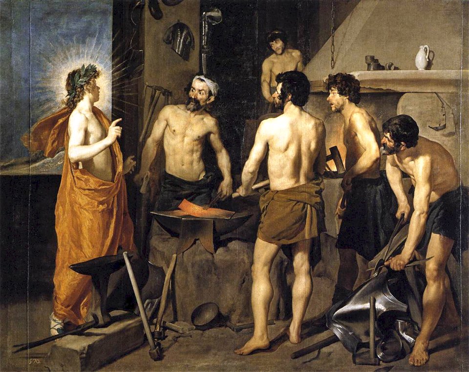 La fragua de Vulcano, by Diego Velázquez