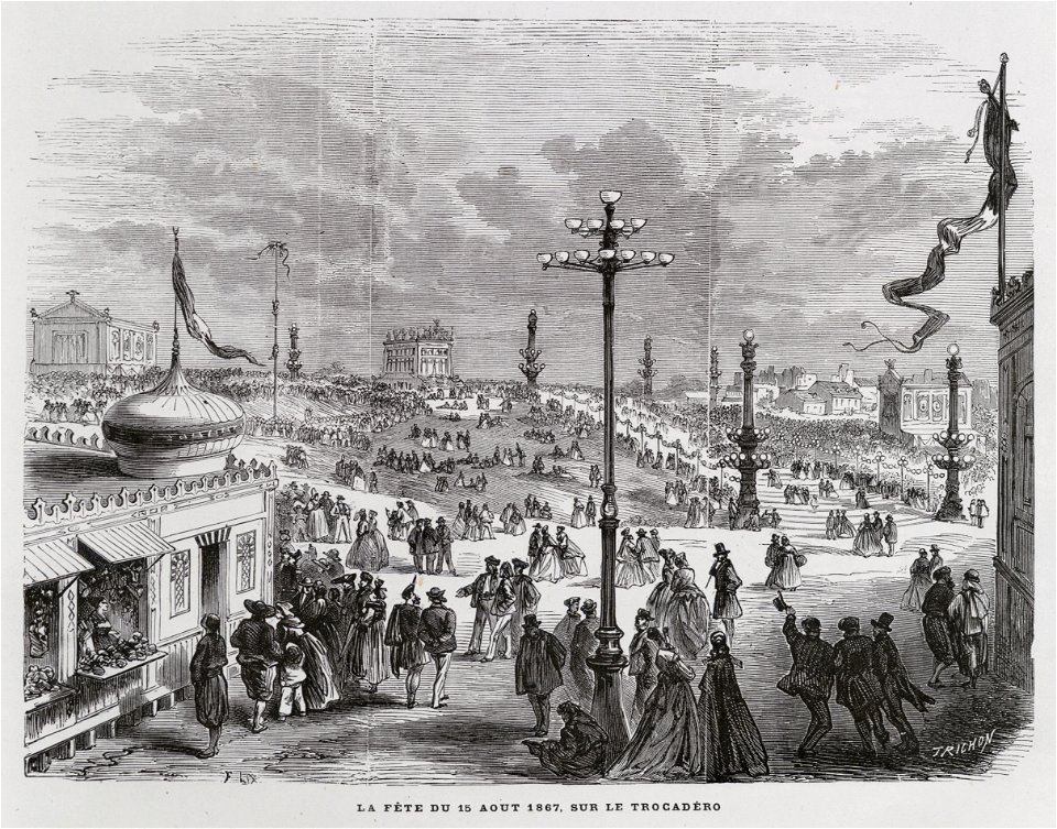 La fête du 15 Aoüt 1867 sur le Trocadéro