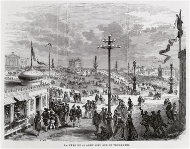 La fête du 15 Aoüt 1867 sur le Trocadéro