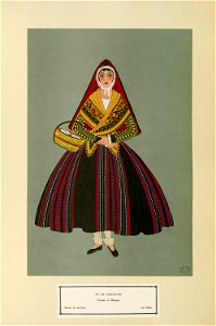 La Gascogne - Femme de Barèges - XIXe siècle (n° 107) - Fonds Ancely - B315556101 A GARDILANNE 015