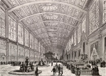 La galerie du travail manuel, dans le palais du Champ-de-Mars