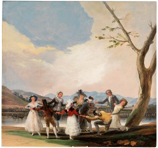 La gallina ciega (boceto) por Francisco de Goya