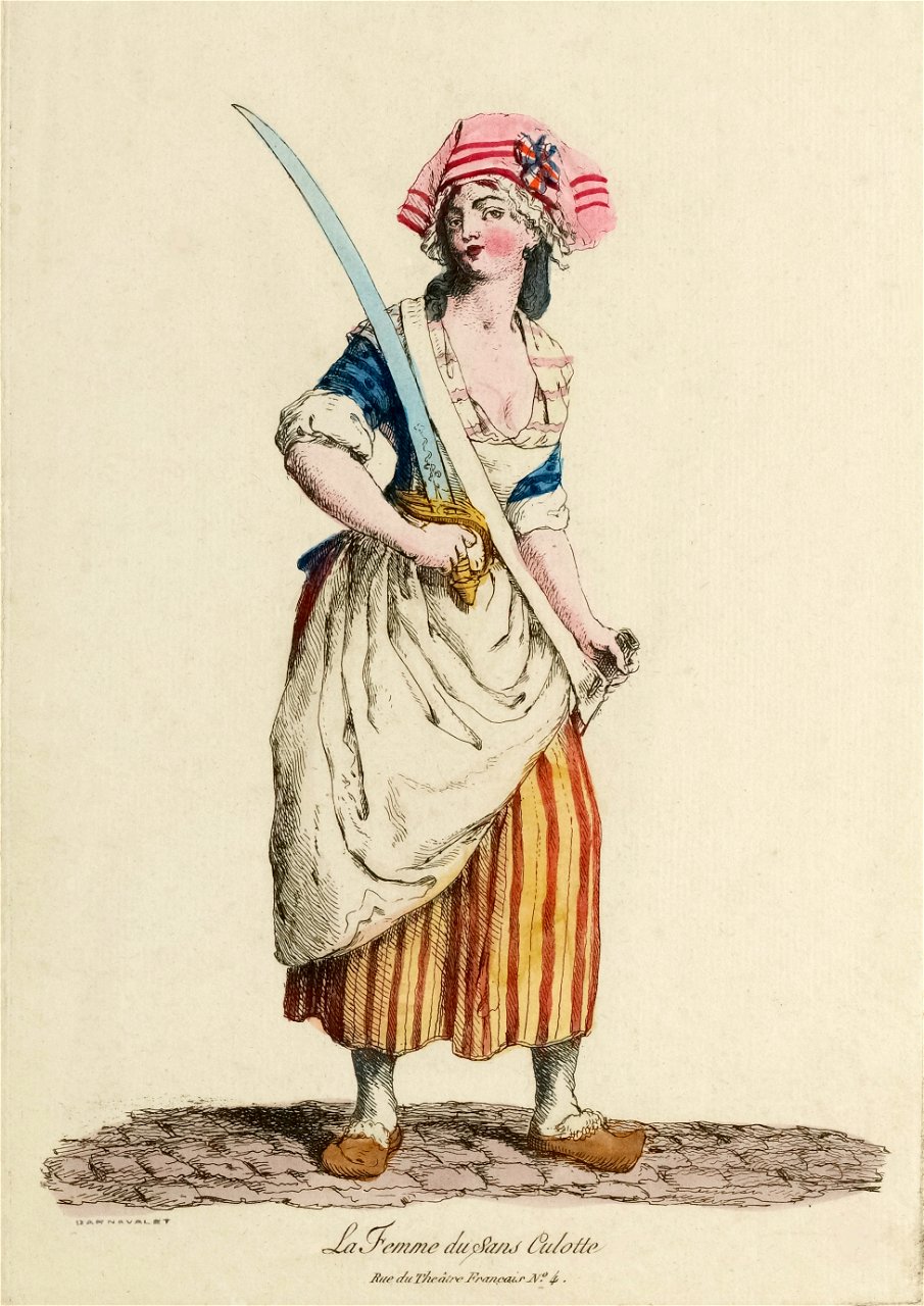 La femme du sans-culotte - Traditional visual art under Public domain  license