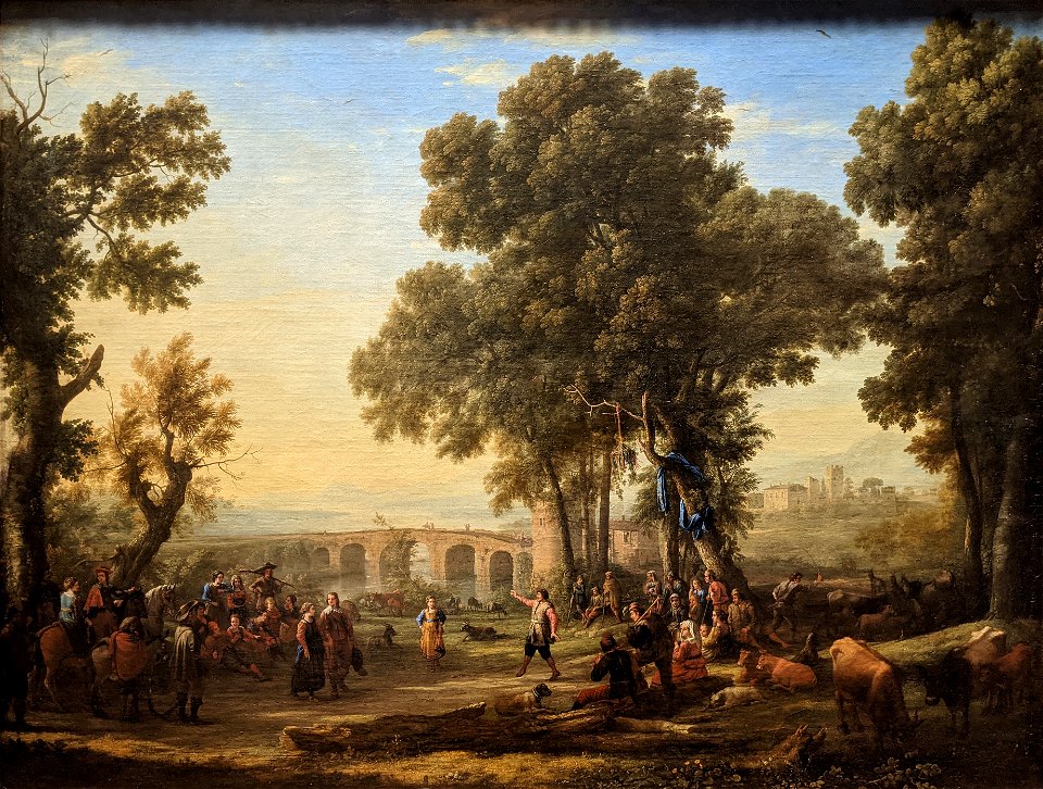 La Fête villageoise - Claude Gellée - musée du Louvre