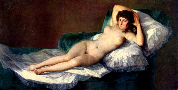 La Maja desnuda por Goya