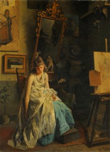 La modelo - Domenico Induno