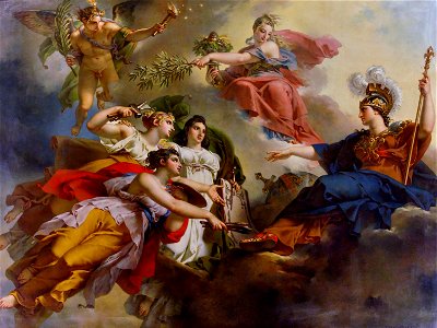 La France protégeant les beaux-arts sous les auspices de paix - Charles Meynier