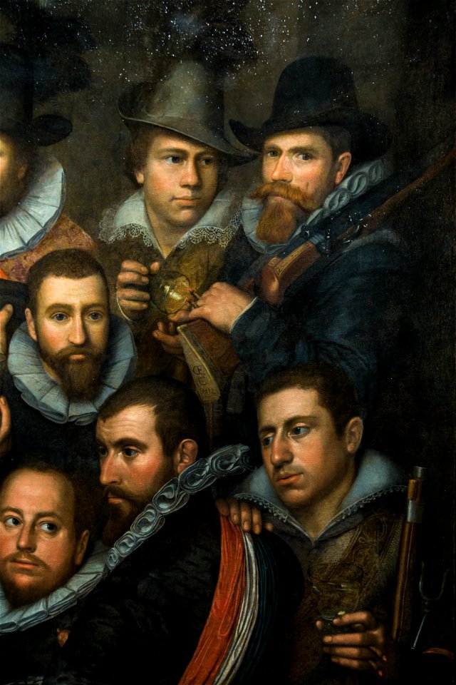 La Garde civique de Saint-Adrien Cornelis Engelsz 1612 - détail -7