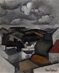 La Fresnaye, Roger de - Landscape with a Village, The Hills Beyond Meulan - Google Art Project. Free illustration for personal and commercial use.