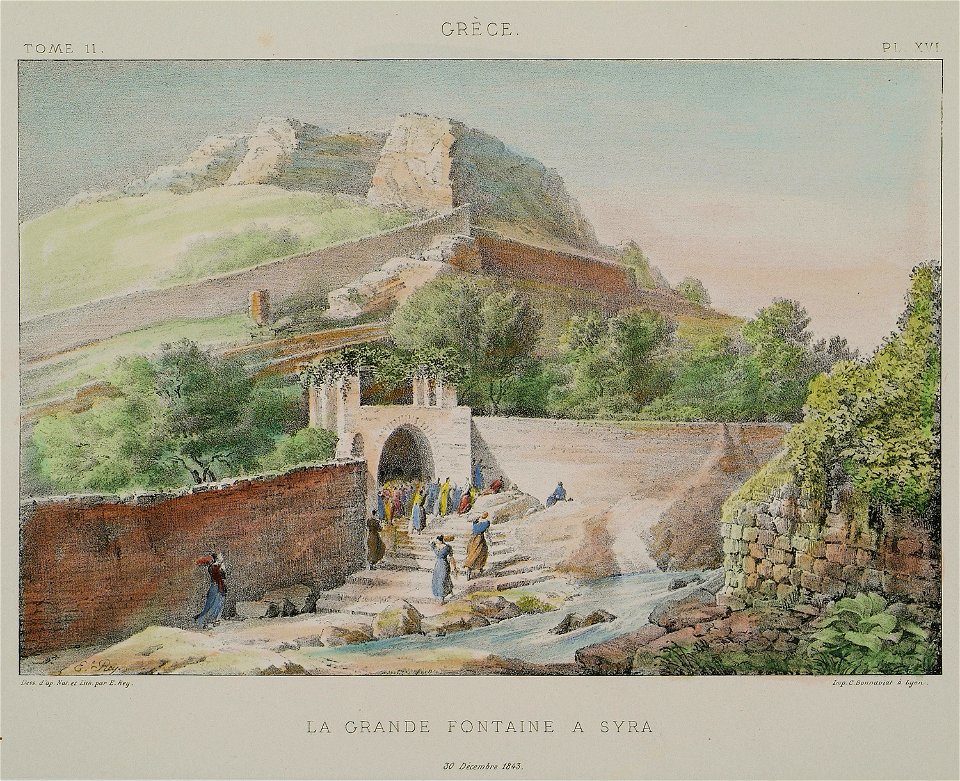 La grande fontaine à Syra - Rey Etienne - 1867