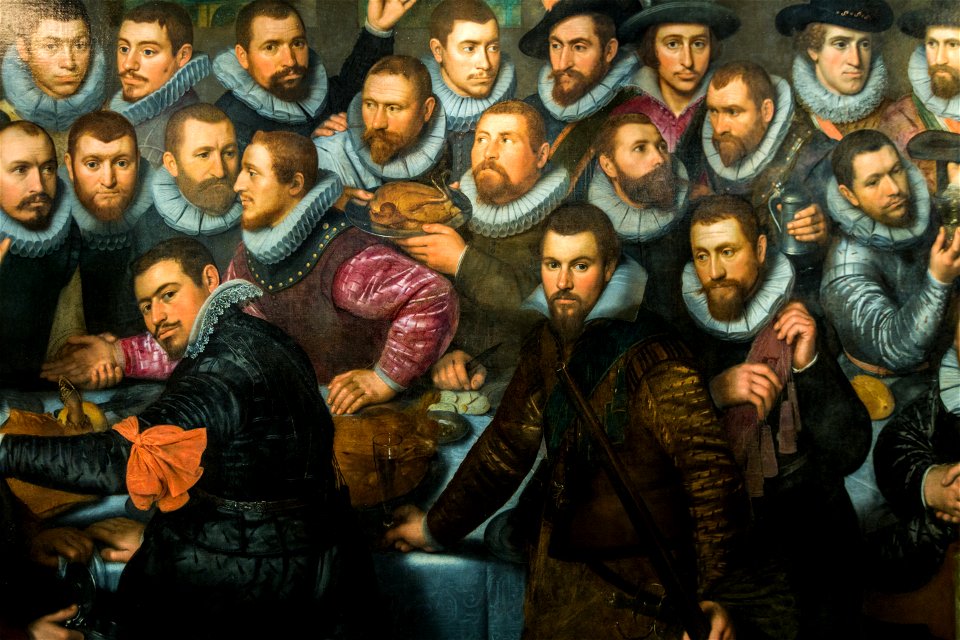 La Garde civique de Saint-Adrien Cornelis Engelsz 1612 - détail -4