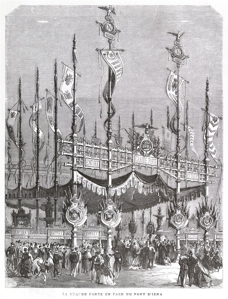 La grande porte en face du pont d'Iéna