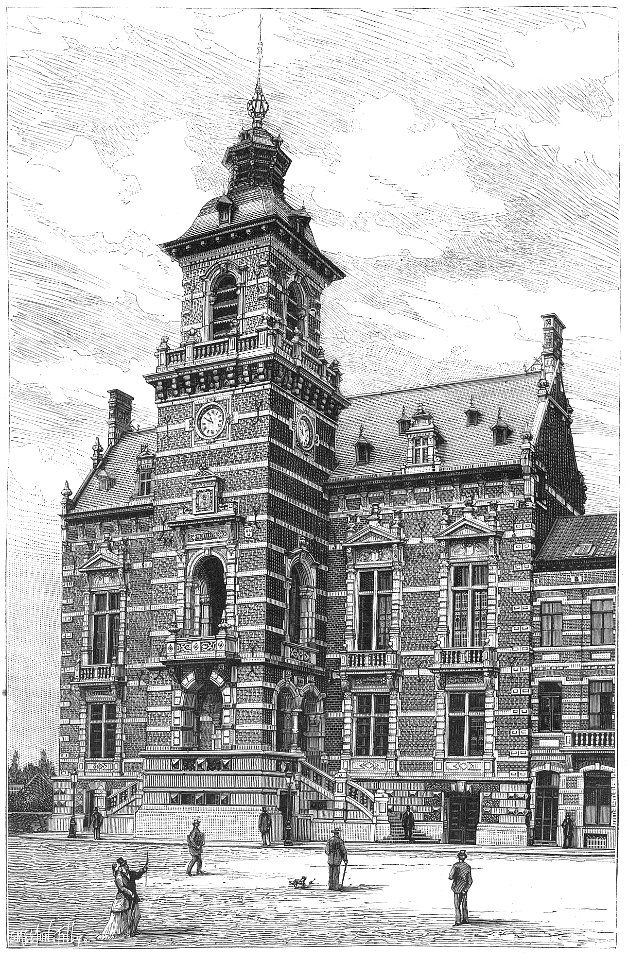La nouvelle maison communale d'Anderlecht en 1880
