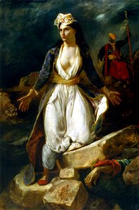 La Grèce sur les ruines de Missolonghi, DELACROIX