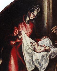 La Natividad, de El Greco (detalle 2)