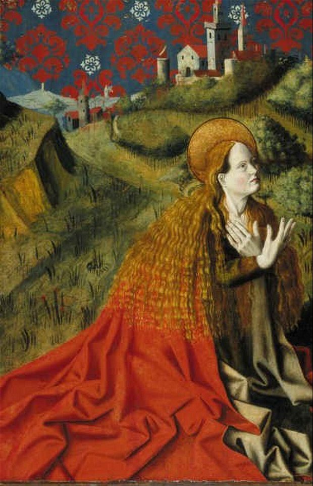 La Madeleine agenouillée - Triptyque de l'Annonciation d'Aix - Boijmans