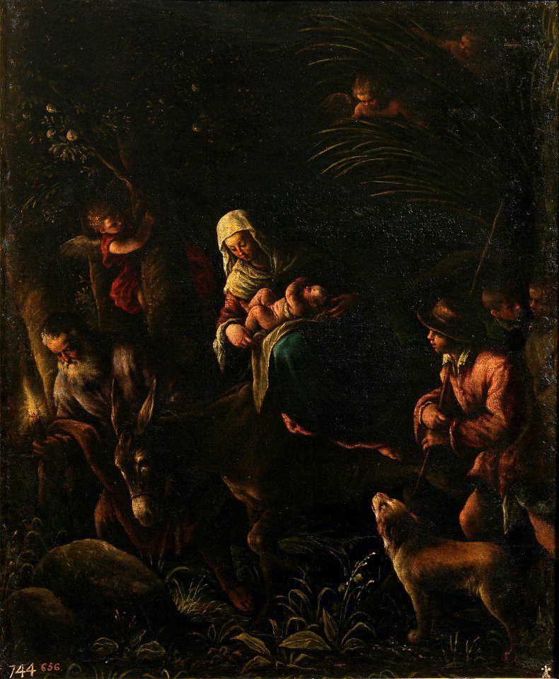 La Huida a Egipto, de Francesco Bassano (Museo del Prado)