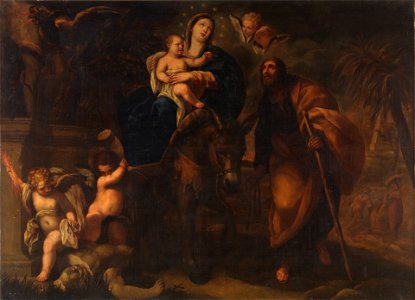La Huida a Egipto, de Manuel de Castro (Museo del Prado)