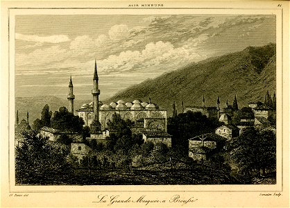 La grande mosquée à Broussa - Texier Charles Félix Marie - 1882