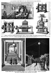 La Ilustración Española y Americana, Alumbrado eléctrico en el ministerio de la guerra