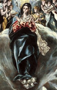 La Inmaculada Concepción, de El Greco y su hijo. (detalle)