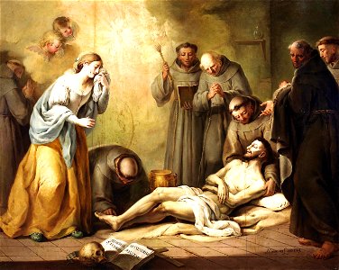 La muerte de San Francisco de Asís, de José Camarón Boronat (Museo del Prado)