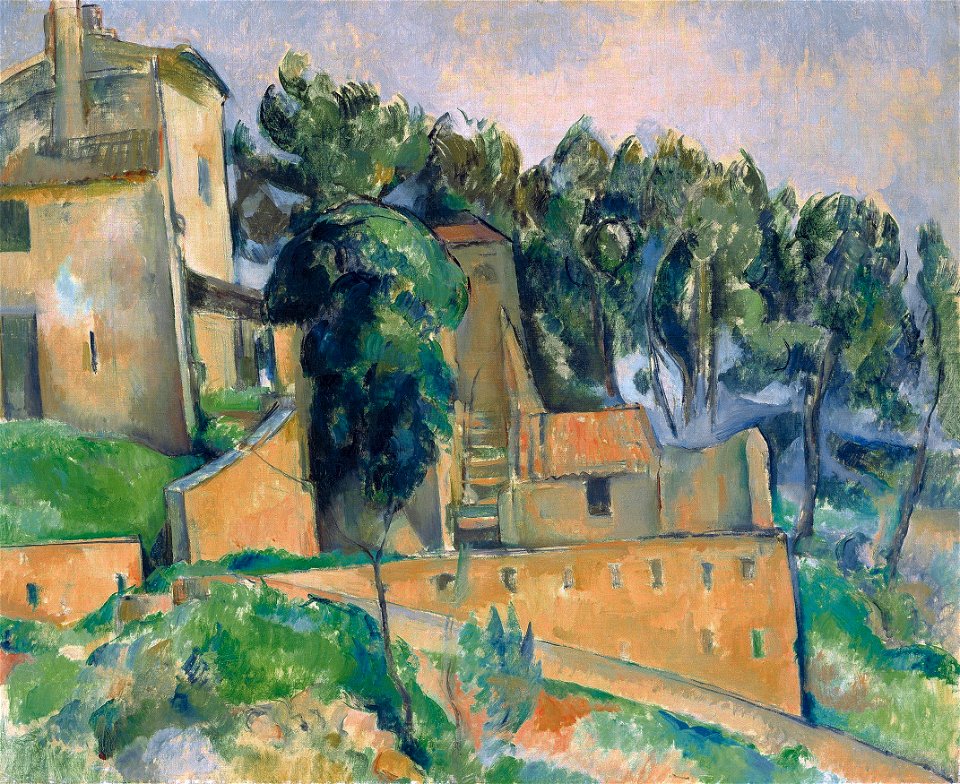 La Maison de Bellevue, par Paul Cézanne, FWN 269