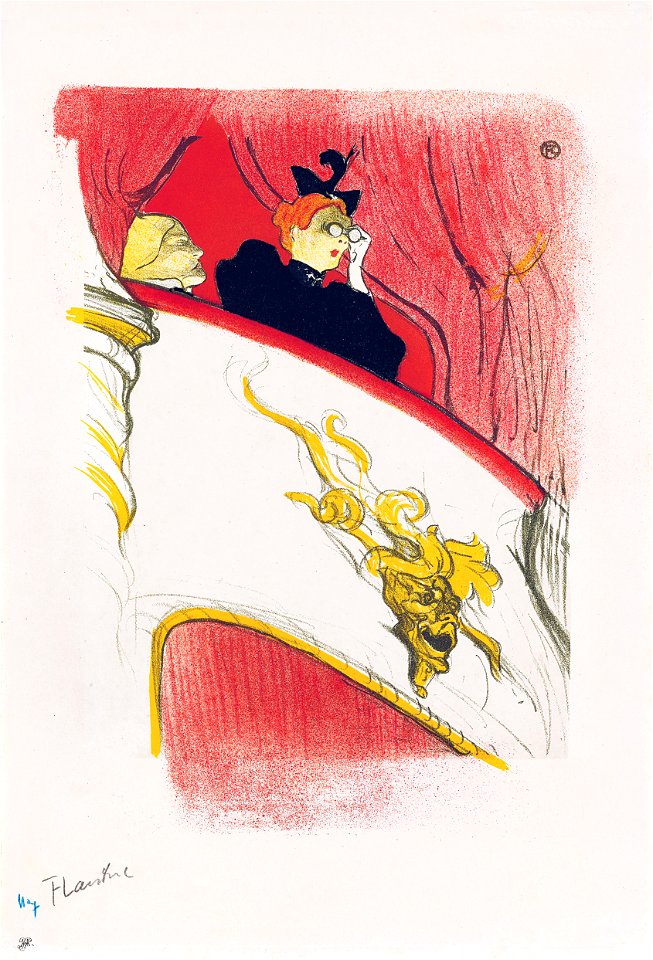 La Loge au mascaron doré, by Henri de Toulouse-Lautrec
