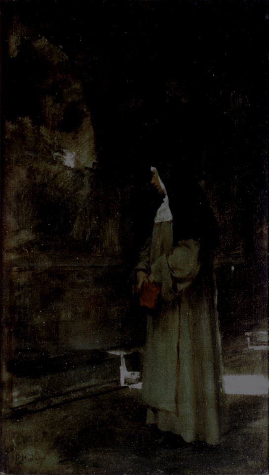 La Madre en el Claustro by Félix Resurrección Hidalgo