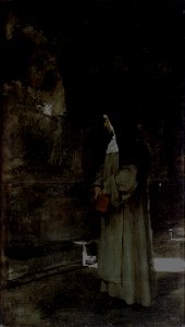 La Madre en el Claustro by Félix Resurrección Hidalgo
