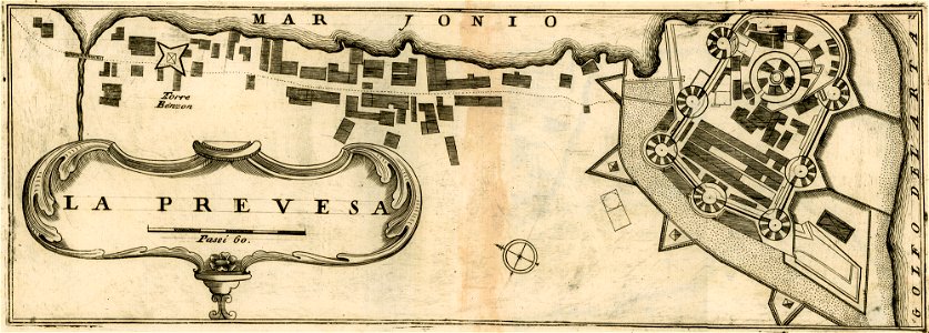La Prevesa - Coronelli Vincenzo - 1688