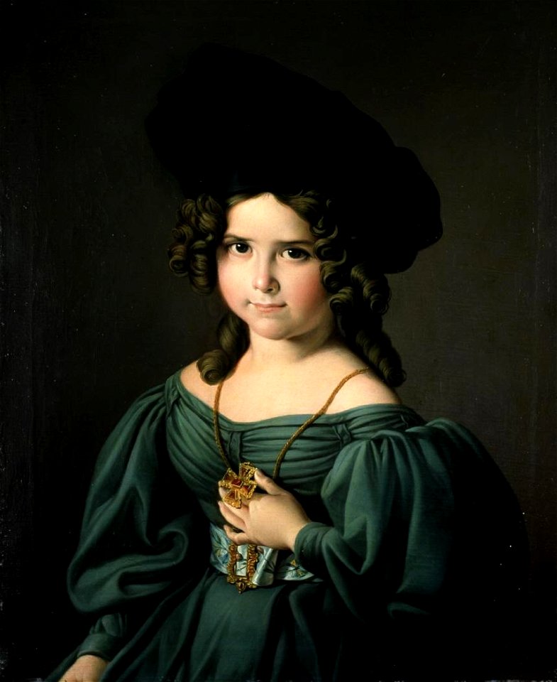 La niña Matilde Cobos, por Zacarías González Velázquez (Museo Lázaro Galdiano, Madrid)