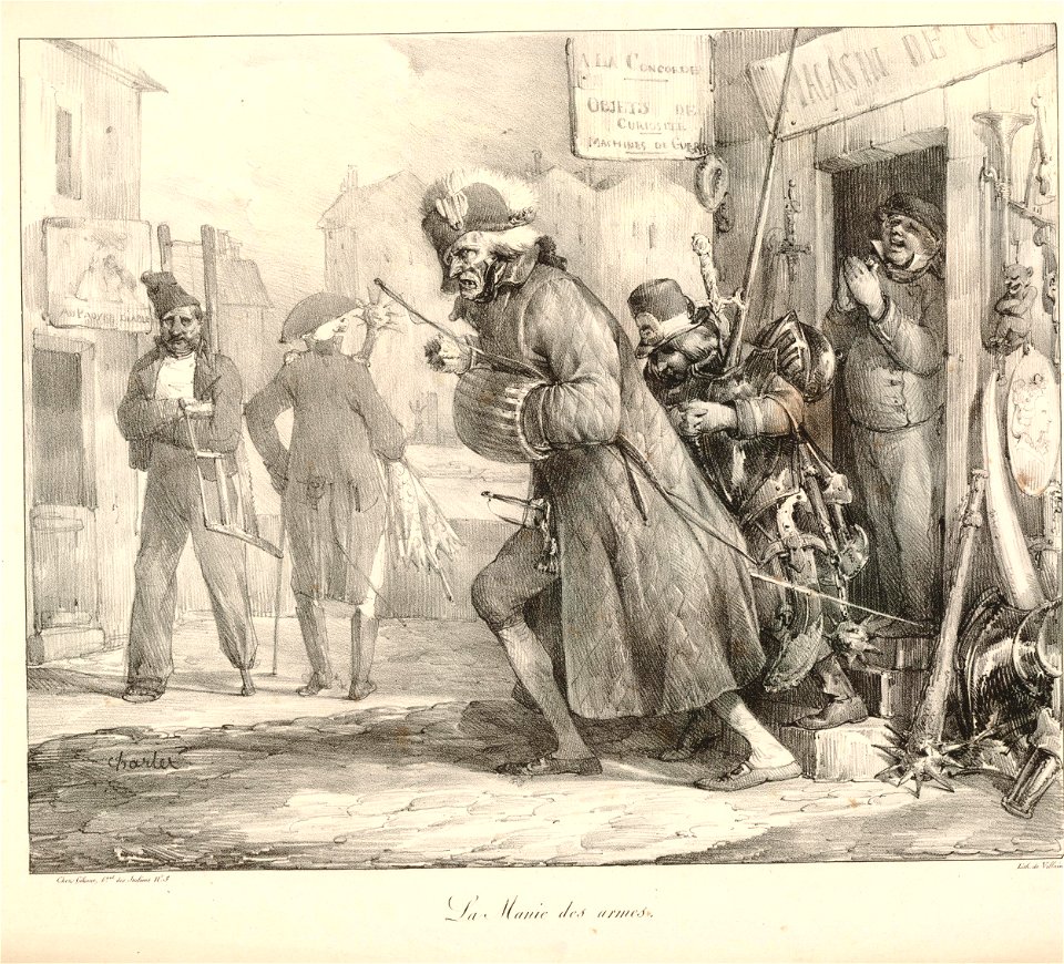 La manie des armes (The mania for arms) (BM 1855,0414.148)