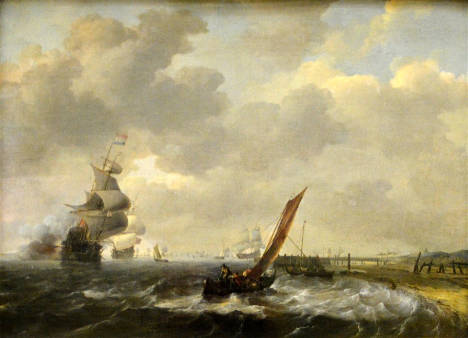 La Mer au Helder - Ludolf Bakhuizen - Musée du Louvre