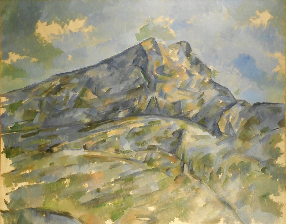 La Montagne Sainte-Victoire vue du bosquet du Château Noir, par Paul Cézanne