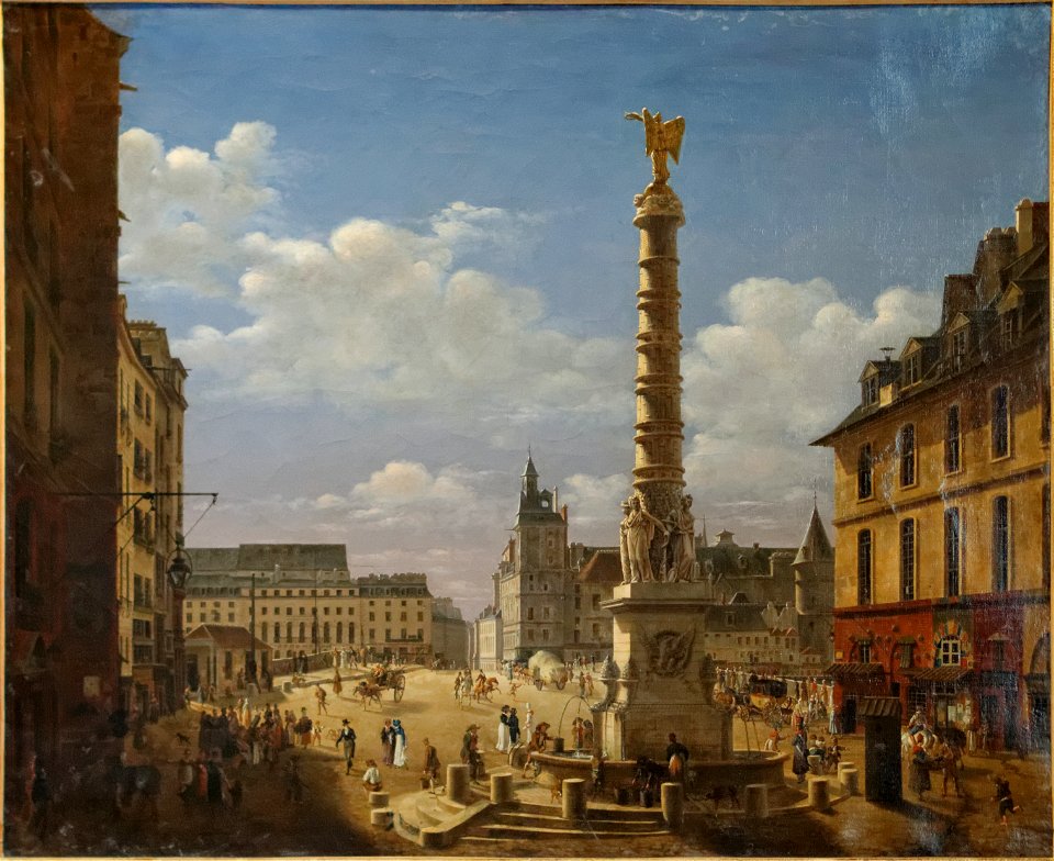 La Place du Châtelet by Étienne Bouhot (Carnavalet P 1286) 01