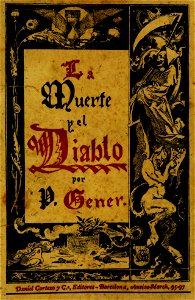 La muerte y el diablo (1884-1885), portada, de Apeles Mestres